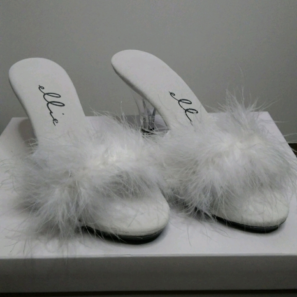 Sasha Marabou Slipper - Faux Fur 3-Inch Slides